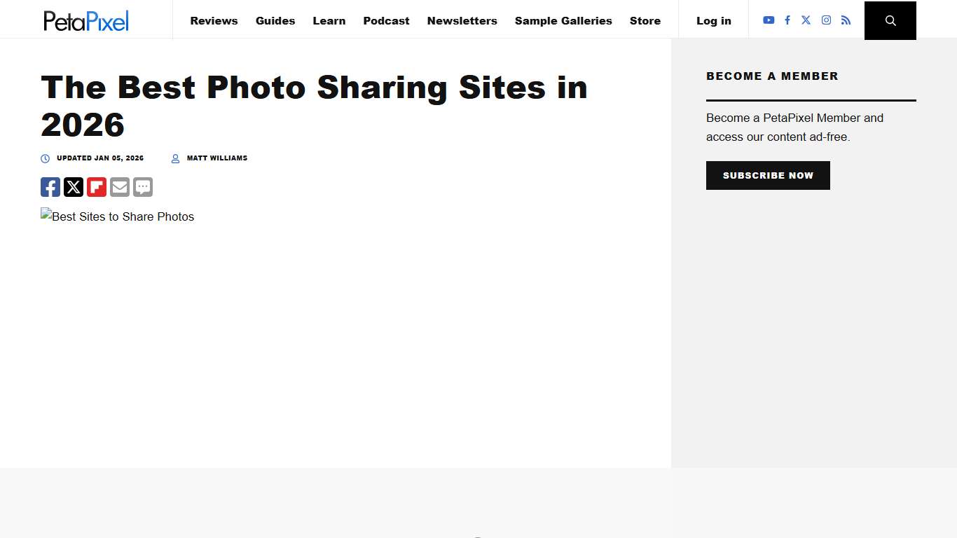 The Best Photo Sharing Sites in 2026 PetaPixel